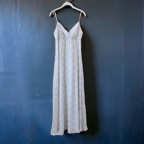 Betsey Johnson Dresses & Skirts - Vintage Betsey Johnson Dress Womens Sz 6 Silk Polka Dot Slip Dress Prom Retro
